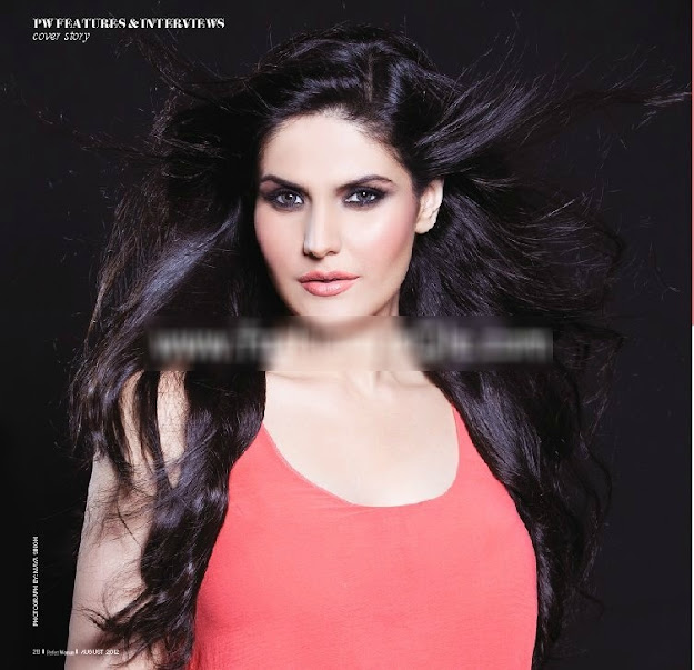 Zarine khan in red blouse -  Zareen Khan’s Perfect Woman – August 2012