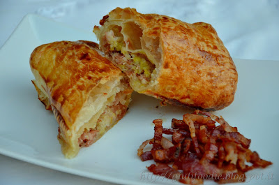 strudel di porri emmenthal e speck