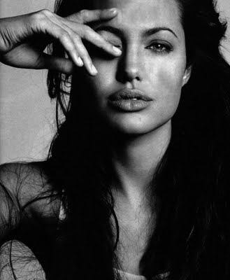 Angelina Jolie in Black and White