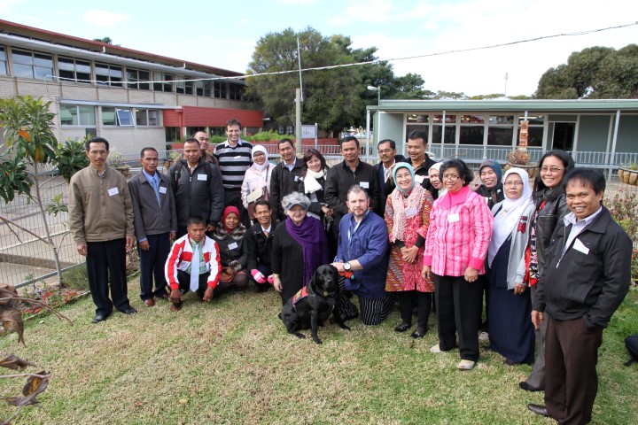 School leaders from Indonesia visit the Unit for the day.