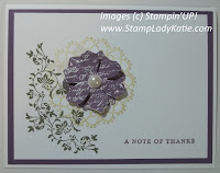Card made with Stampin'UP!'s Vintage Vogue stamp set.