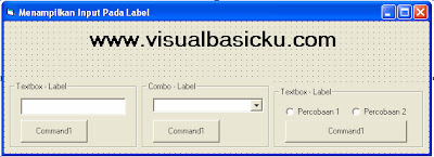 Menampilkan Input ke Label dengan Visual Basic