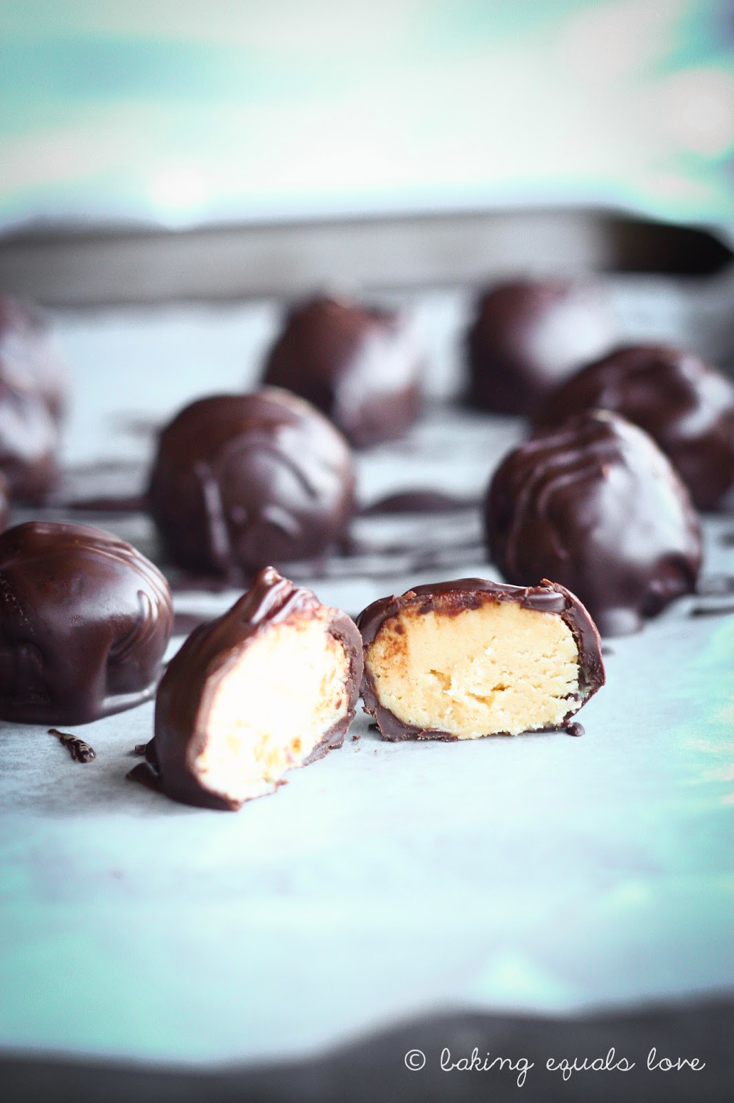 baking = love Peanut butter truffles