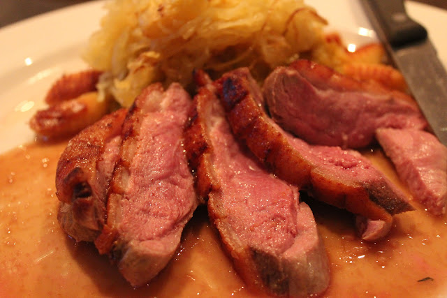 Duck with gnocchi at The Wicked Oyster, Wellfleet, Mass.