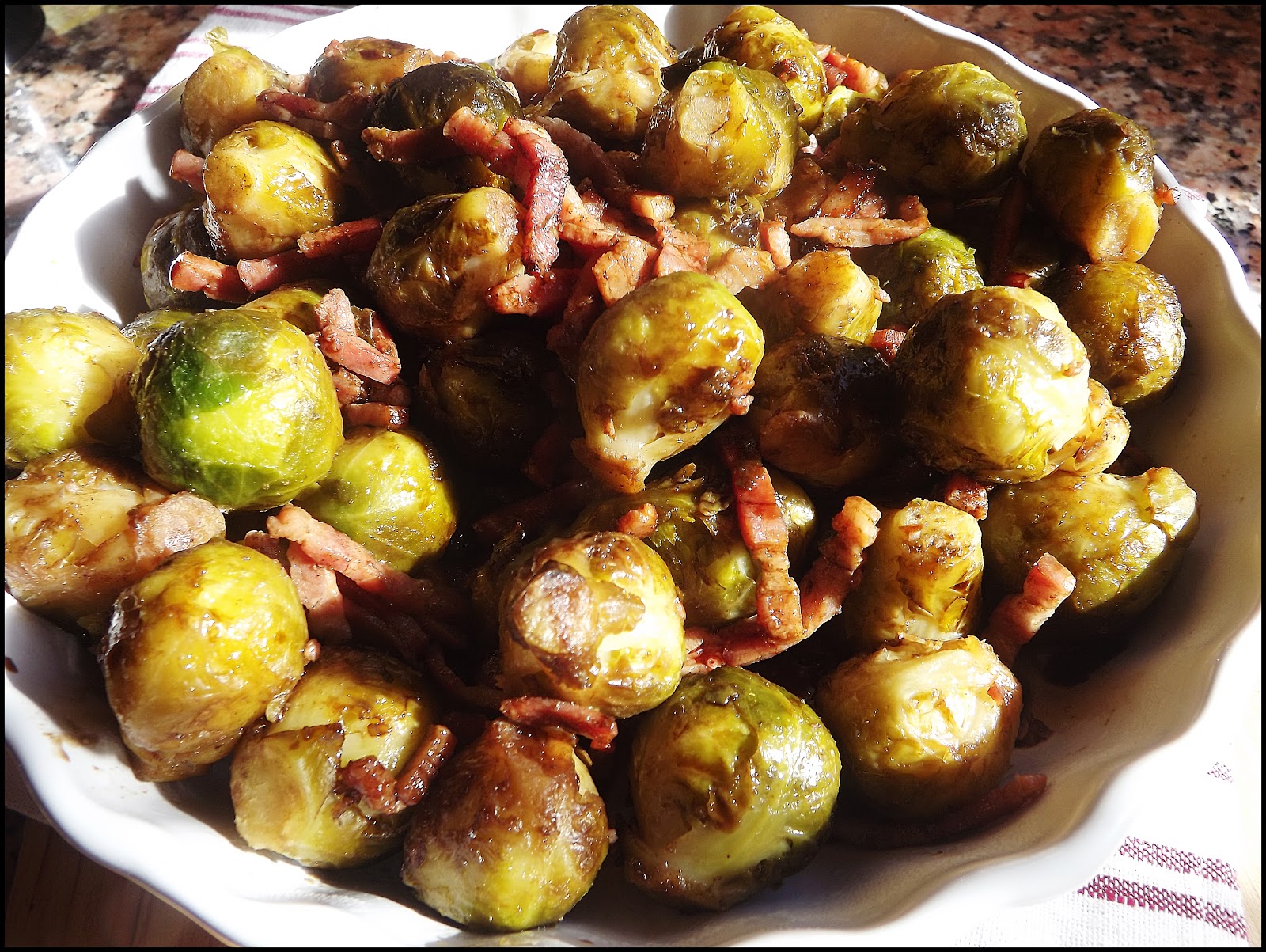 Roasted Frozen Brussel Sprouts With Bacon