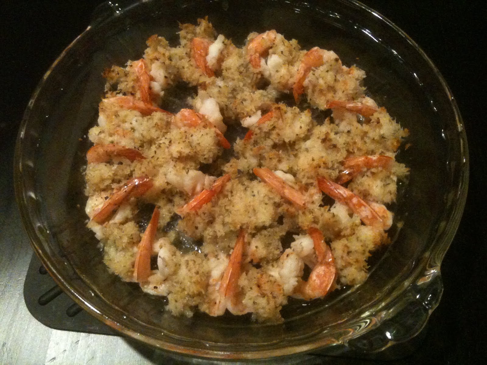 Itty Bitty Goldfish Bowl Baked Shrimp with Panko Stuffing