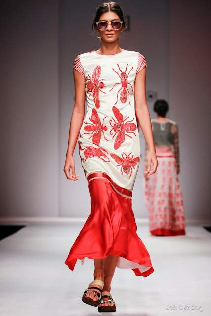 Jenjum Gadi Spring Summer 2013 WIFW FDCI Insect print fashion