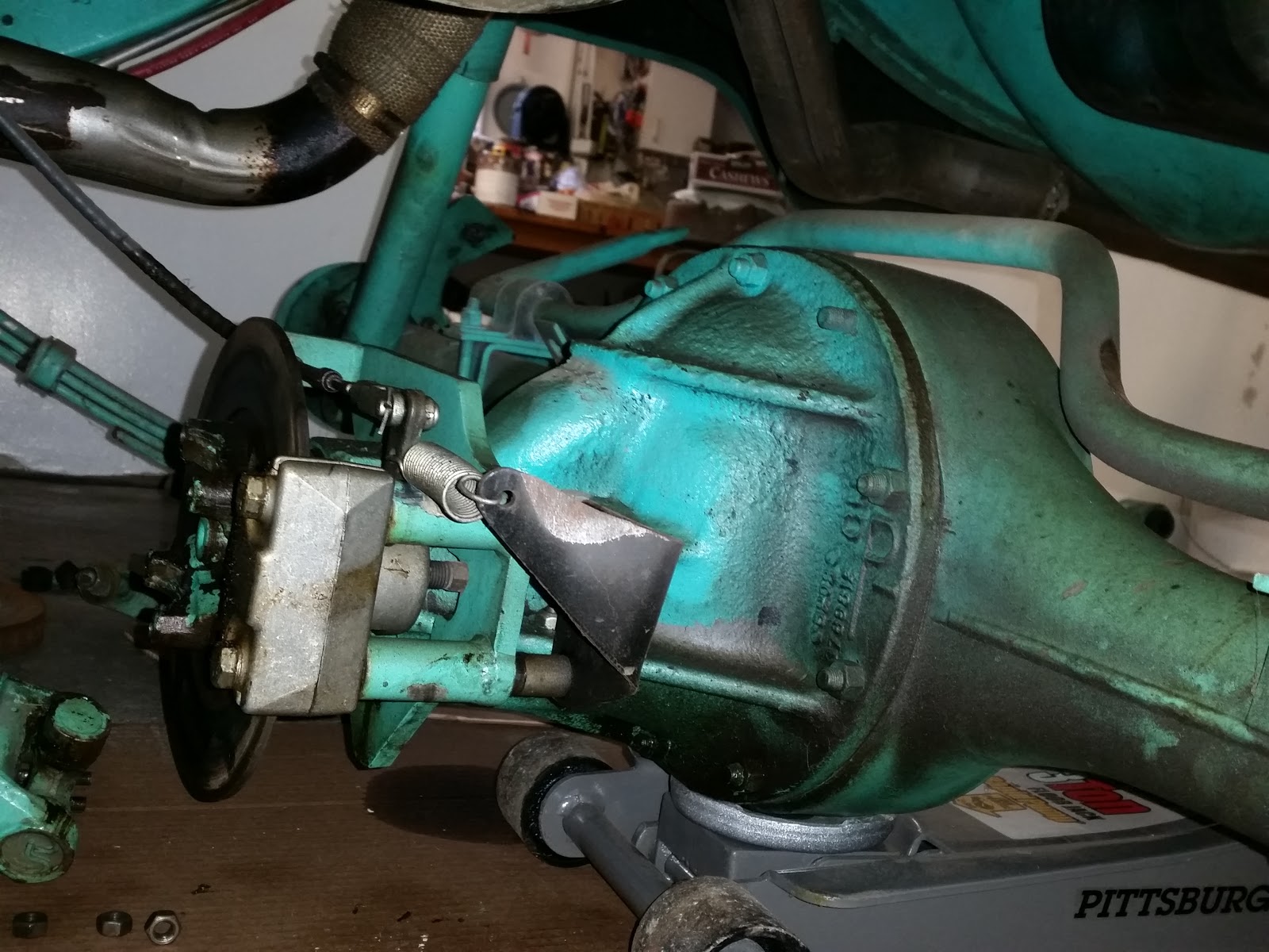 1955 Chevy Bel Air Rebirth Drive Train Removal