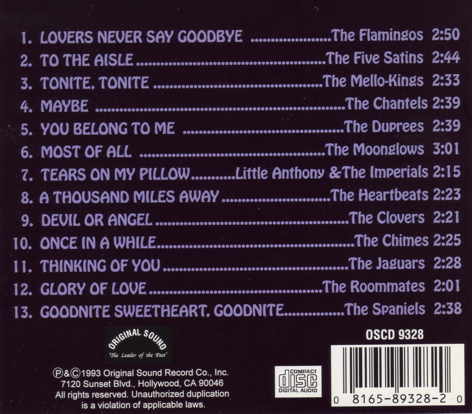 Doo Wop n Soul Oldies 13 Of The Best Doo Wop Songs