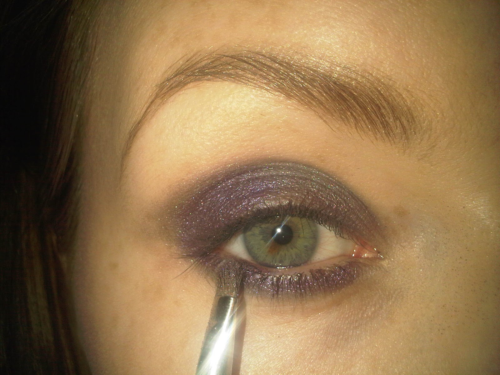 Lipgloss and Candyfloss Purple Smokey Eyes