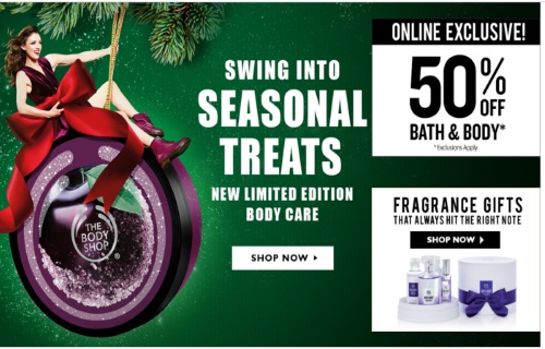 The Body Shop 50% Off Bath & Body