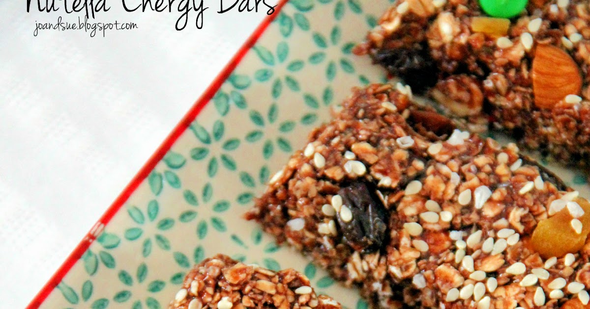 Jo and Sue Nutella Energy Bars (No Bake)