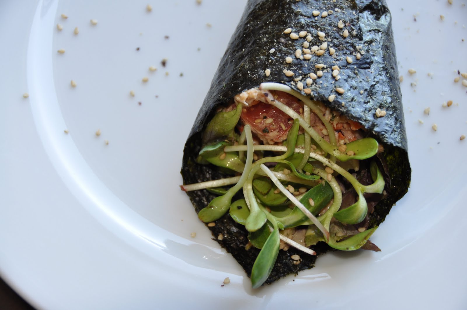 The Inspired Cook Diaries Spicy Tuna Hand Rolls, My Way
