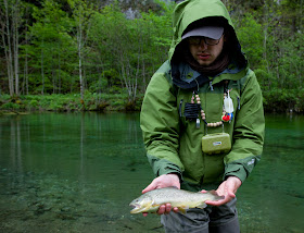 Author with a trout from Förchensee 