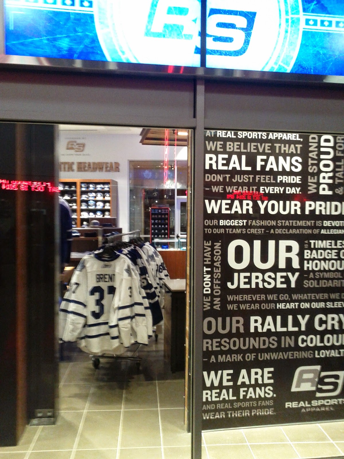 Toronto things Real Sports Apparel Sport Chek, new store opens