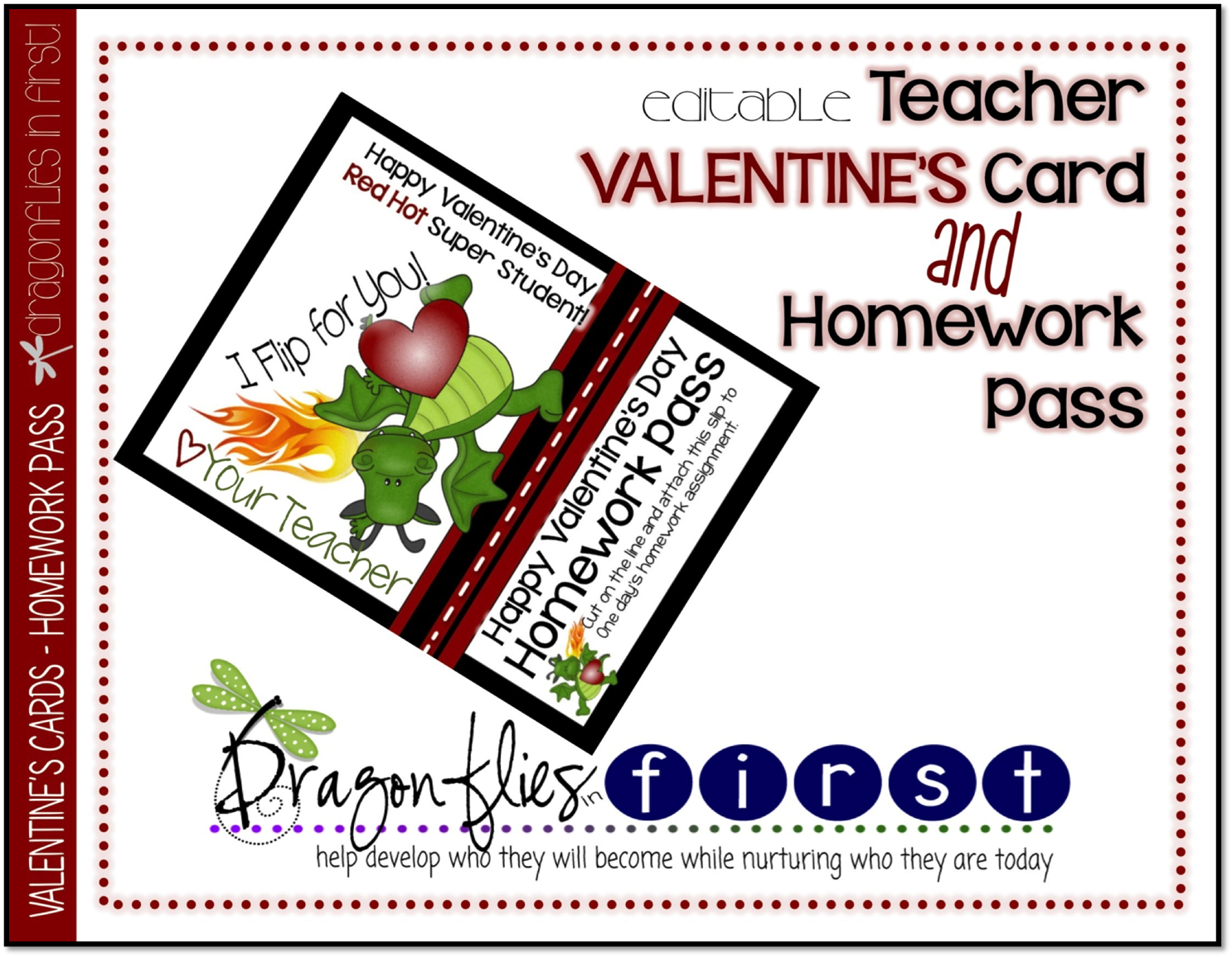 Valentine homework pass pdf