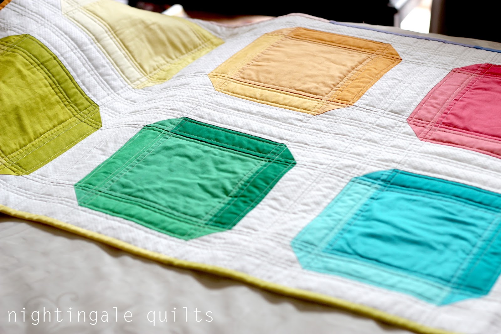 Nightingale Quilts NEW PATTERN Cushion Cut Quilt