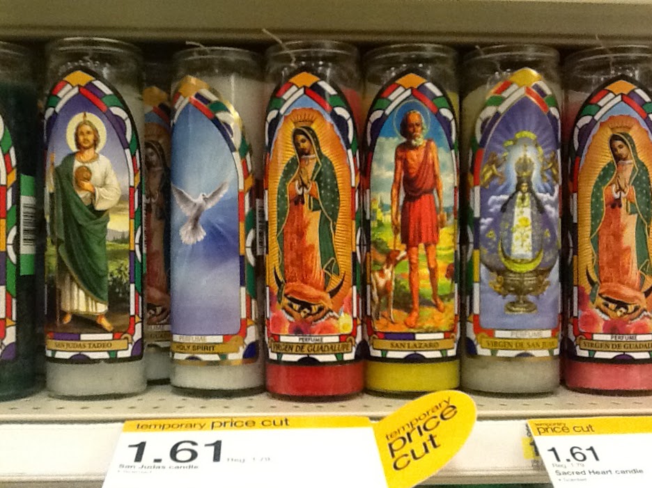 Virtual Visual Museum Shelved Catholic Votive Candles (V. Macias)