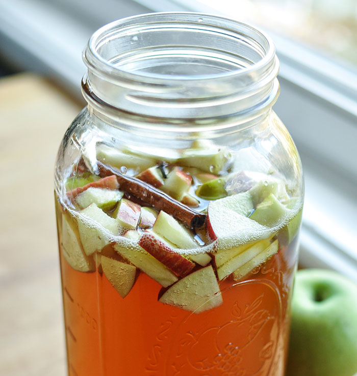 Emma E. Christensen Fall Recipe Apple Cider Kombucha