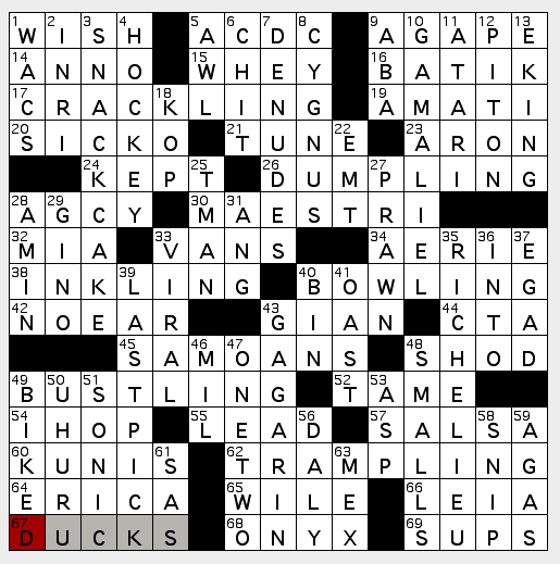 L.A. Crossword Confidential 07.20 Wed