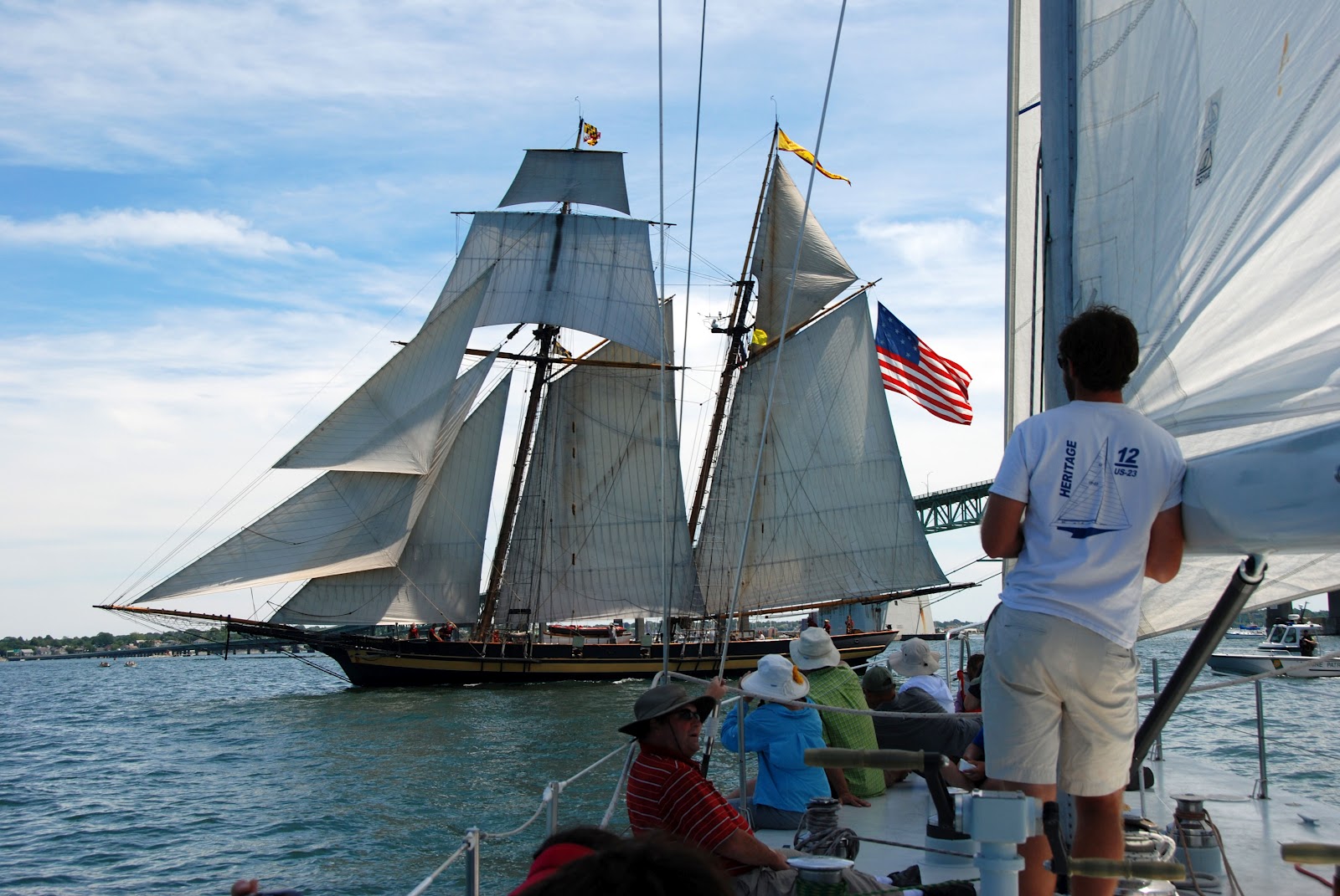 12 Meter Charters Sailing in Newport, RI Tall Ships Sail Away from
