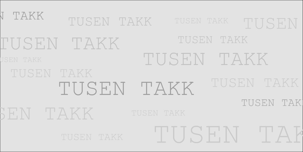 Flottekort Takkekort, tusen takk!