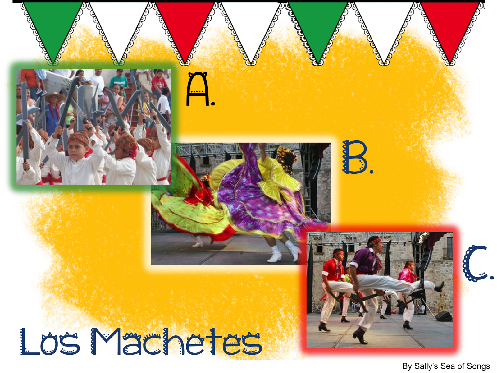 Sally's Sea of Songs Los Machetes Folk Dance Fun!