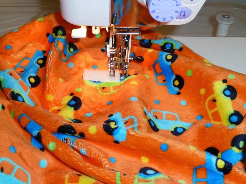 Quilt Kisses Minky Pillow Case Tutorial