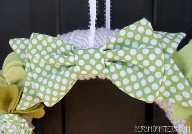 St. Patrick's Day Wreath St. Patrick's Day Shamrock Wreath at my3monsters.com