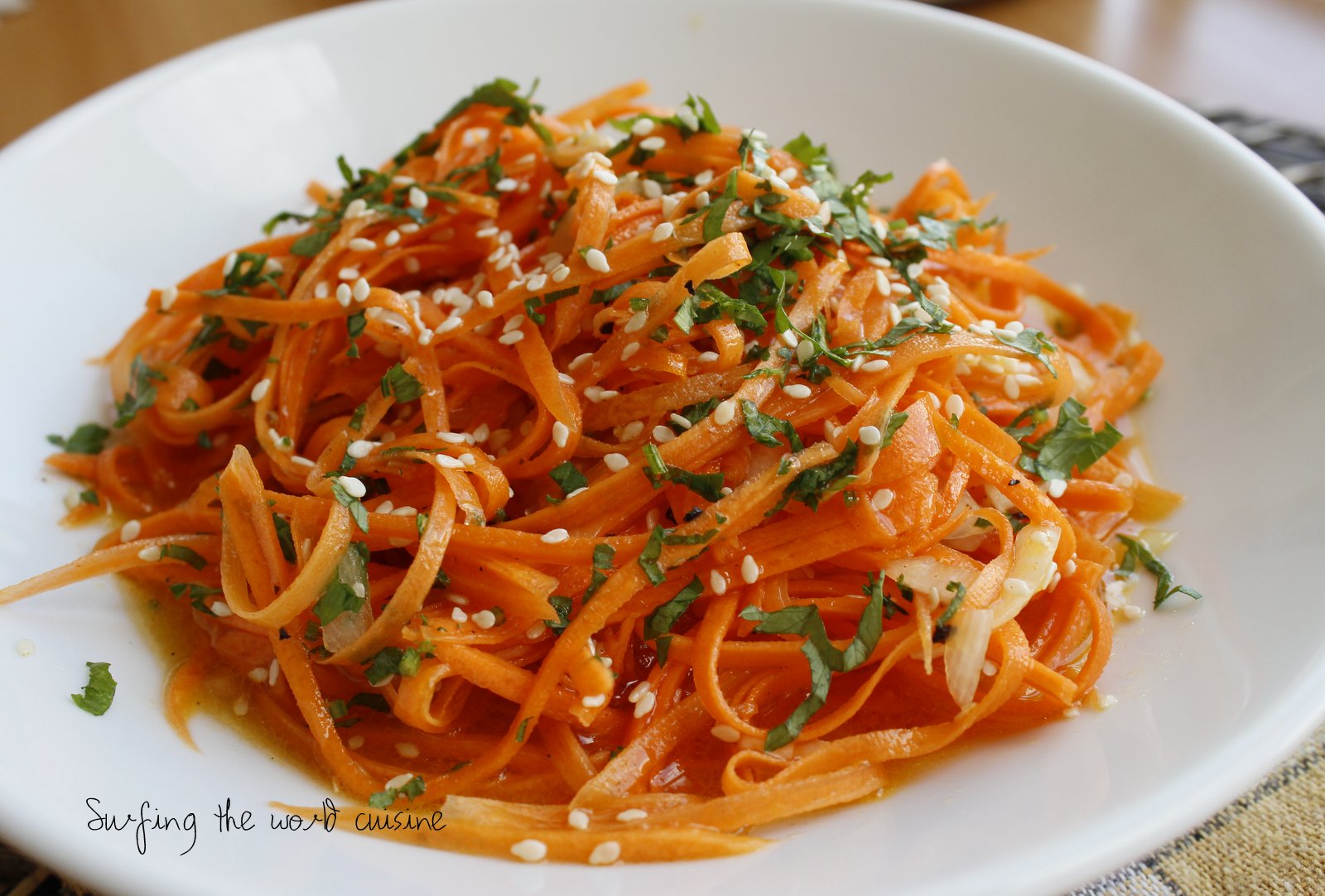 Russian Korean carrot salad / Rusiškos Korėjietiškos morkų salotos
