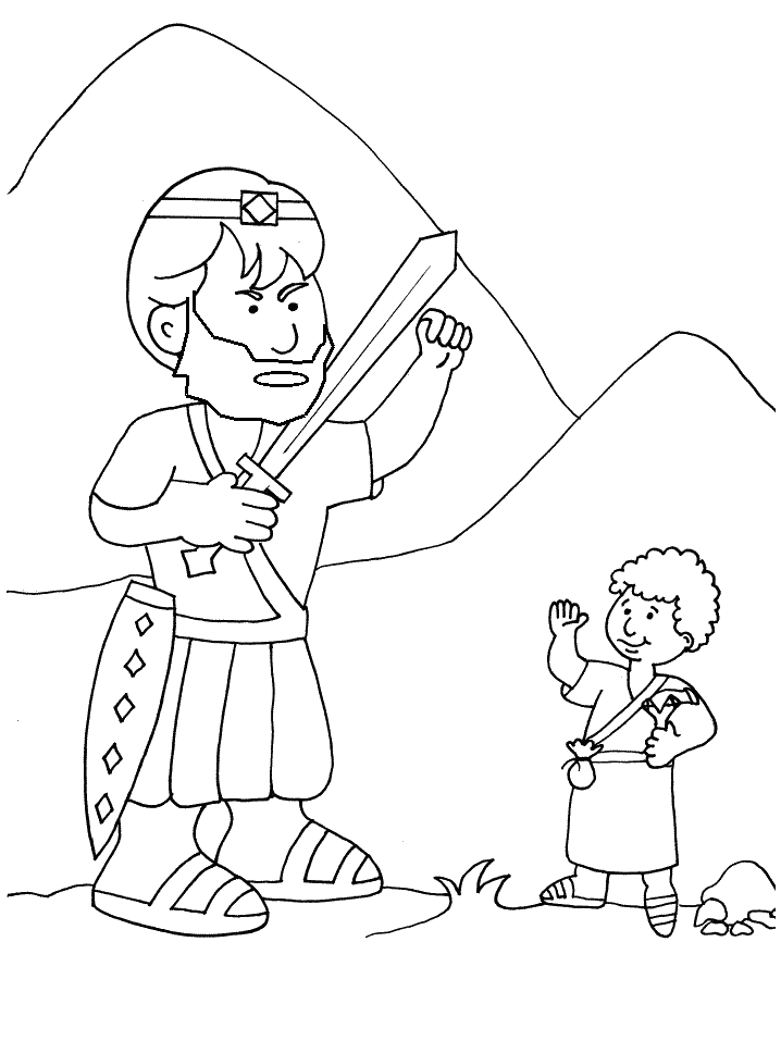 Imagenes Cristianas Para Colorear Dibujos Para Colorear De David
