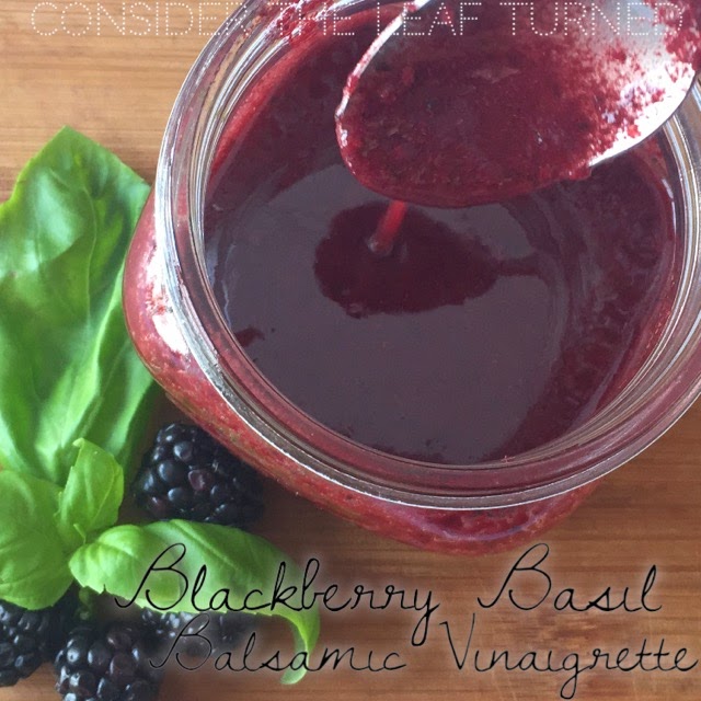 Blackberry Basil Balsamic Vinaigrette Recipe Consider the leaf TURNED.