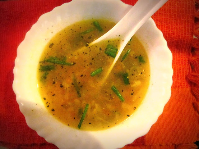 Vegetable clear soup