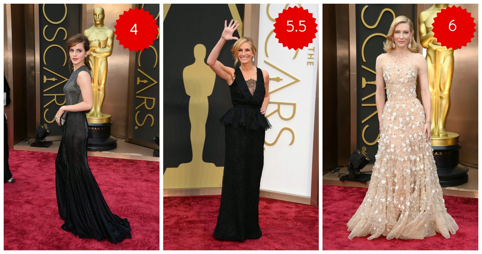 The Oscars 2014: Las peor vestidas emma+watson+julia+roberts+naomi+wats+osc