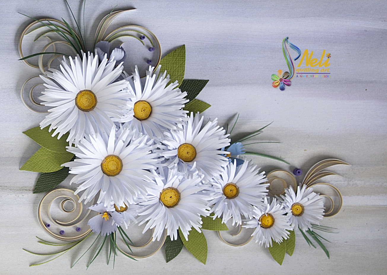 Neli Quilling Art Daisies