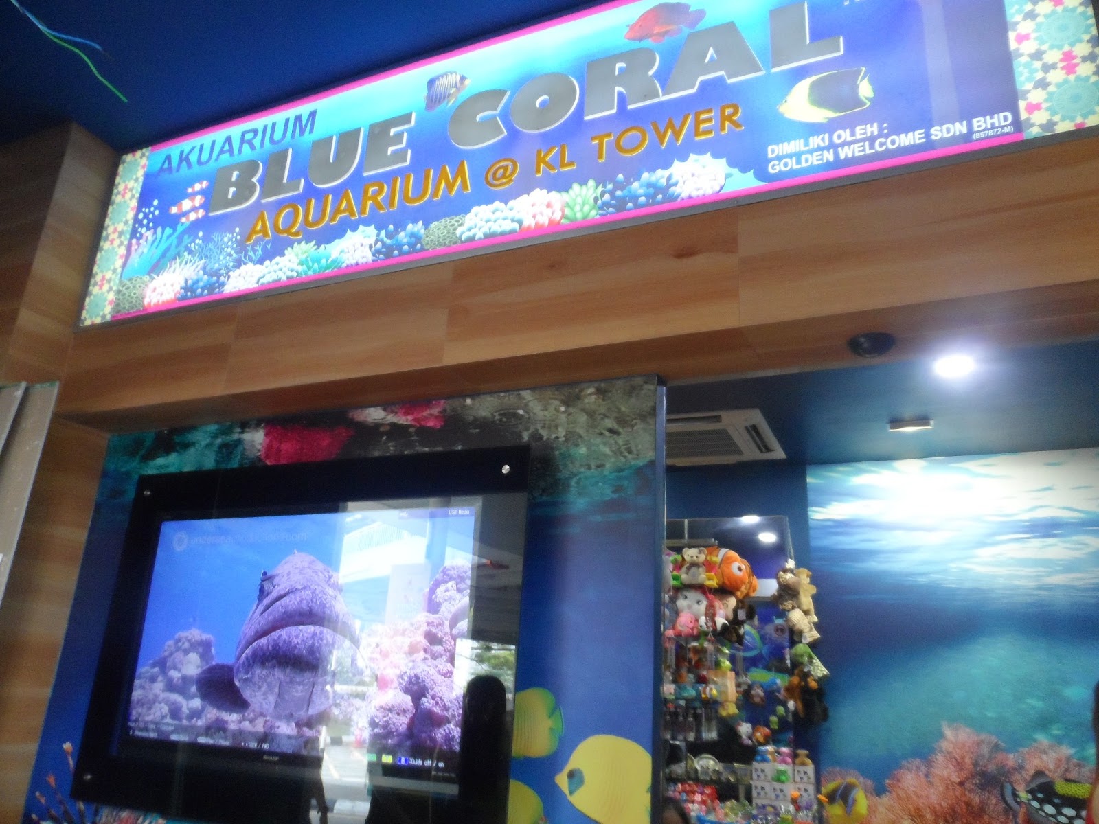 Humaira Hadi Travel Blue Coral Aquarium & Animal Zone KL Tower