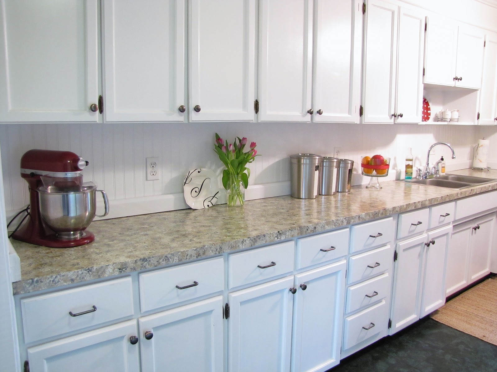 The modest homestead: beadboard backsplash {tutorial}