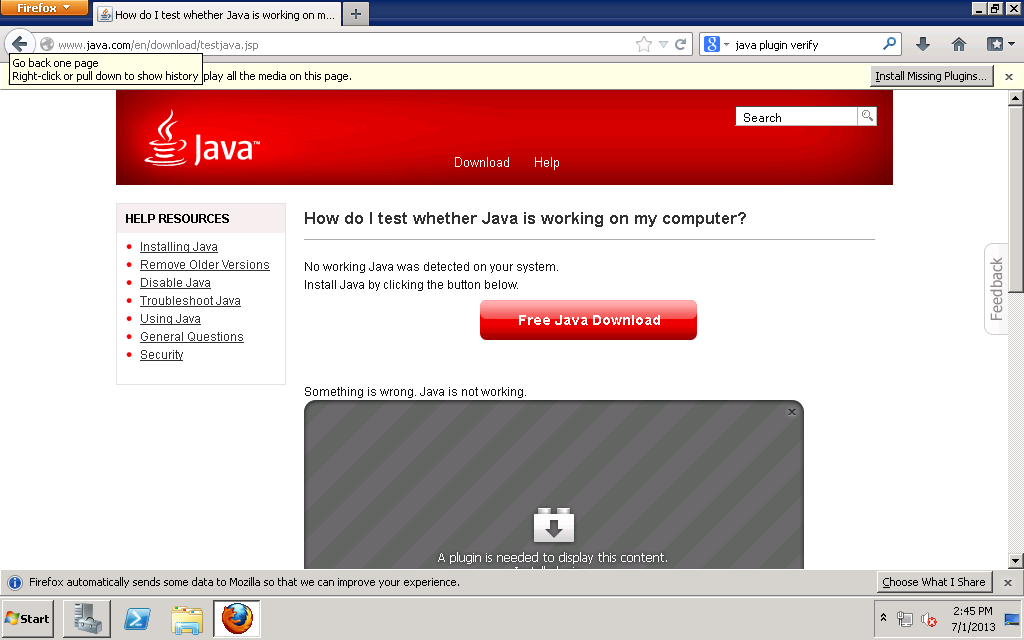how to install java plugin