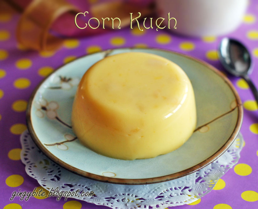 Corn Kueh 玉米糕 The Yummy Journey