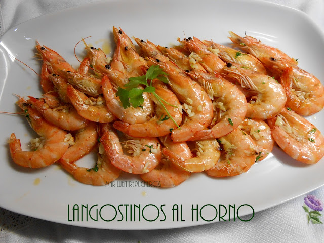 Langostinos Al Horno
