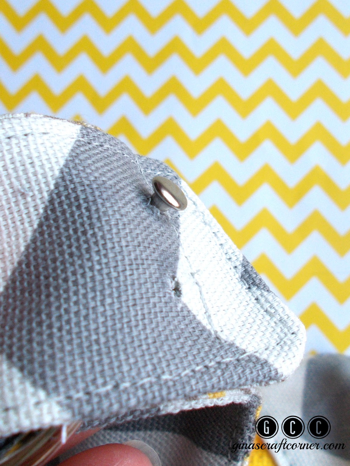 Gina's Craft Corner How to Add Rivets to Your Handmade Handbags