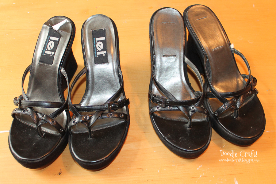 Doodlecraft Easy Repair for Shoes using Hot Glue!