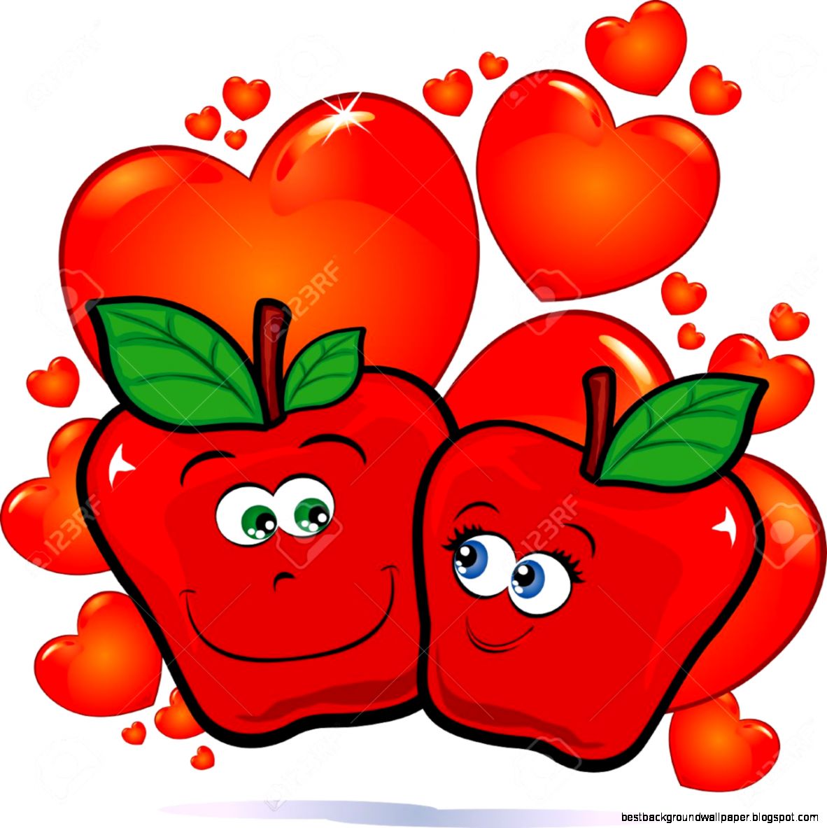 Apples In Love Vector Image Royalty Free Cliparts Vectors And Apples In Love Vector Image Royalty Free Cliparts Vectors And