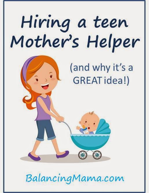 From BalancingMama Do you need a mother's helper? A few hours a week