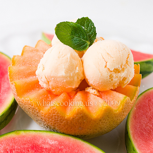 Jenni Diantanti For English how to make Ice Cream Melon