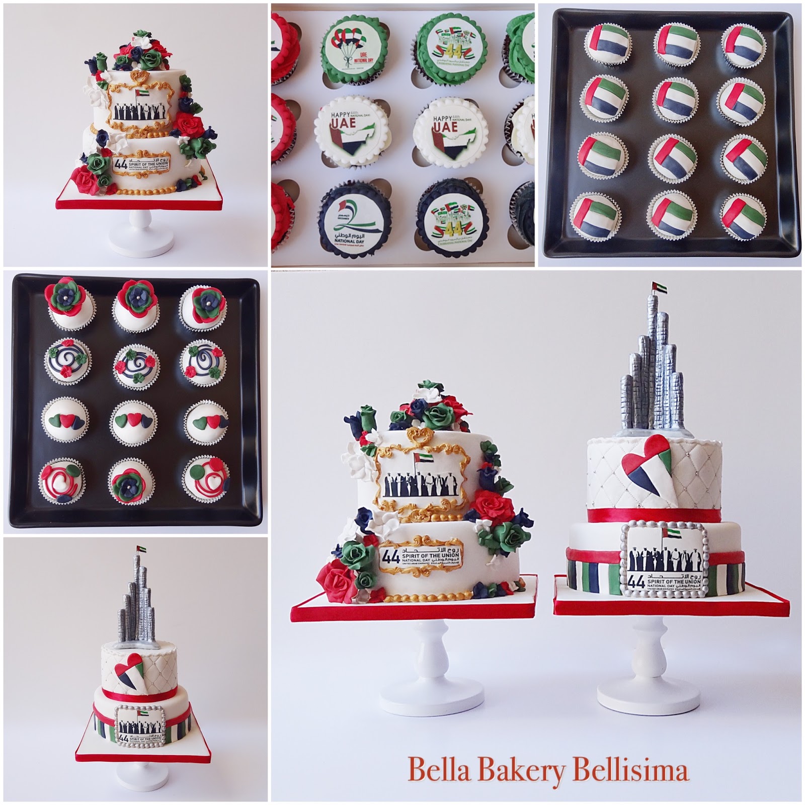  UAE NATIONAL DAY CELEBRATION CAKE, CUPCAKE AND CAKEPOPS