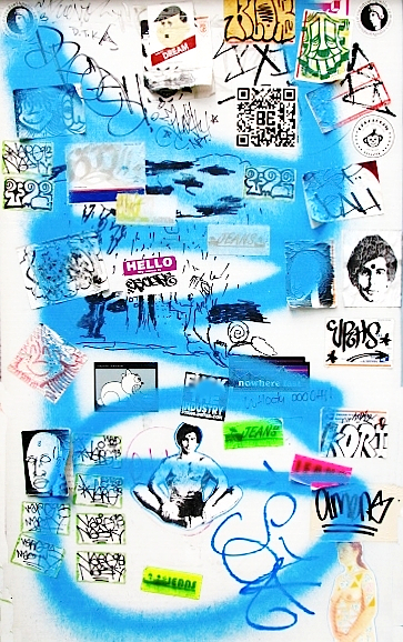 seattle graffiti on taxi stand sign board seattle graffiti on taxi stand sign board