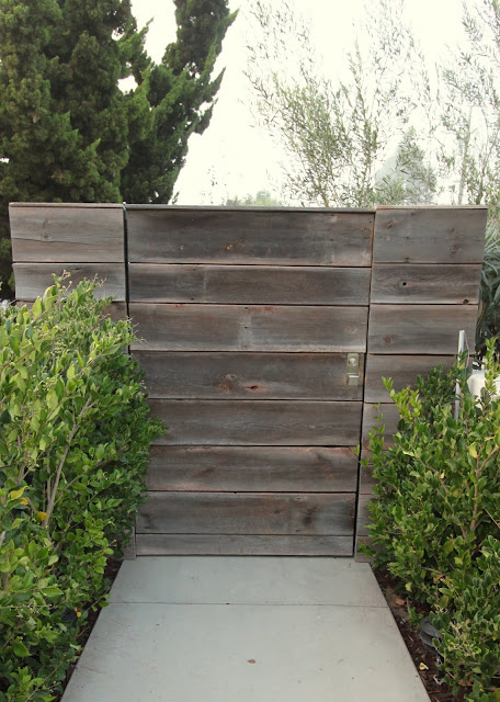 Mid-century modern landscape gate