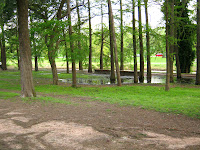 stock-photo landscape  park rain trees