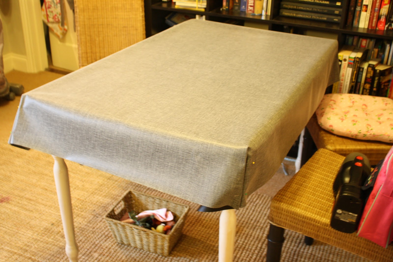 sewhungryhippie DIY Chalk Cloth table Cover